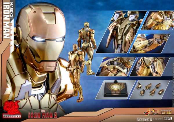Iron Man 3 Movie Masterpiece 1/6 Iron Man Mark XXI Midas 32 cm Actionfigur Exclusive