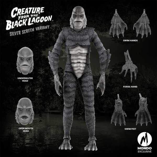 VORBESTELLUNG ! Universal Monsters Creature from the Black Lagoon 1:6 Actionfigur Silver Screen Var.