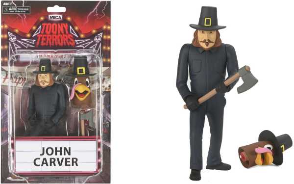 VORBESTELLUNG ! NECA Toony Terrors Thanksgiving John Carver 6 Inch Actionfigur