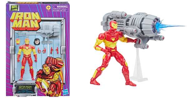 Marvel Legends SDCC 2022 Retro Iron Man with Plasma Cannon 6 Inch Actionfigur