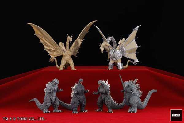 VORBESTELLUNG ! Godzilla Generations Gekizou Series Kaiju Part 1 PVC Statuen 6er Sortiment