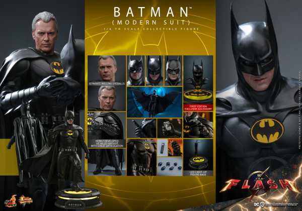 VORBESTELLUNG ! Hot Toys The Flash Movie Masterpiece 1/6 Batman (Modern Suit) 30 cm Actionfigur