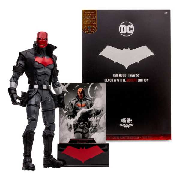 DC Multiverse Red Hood (The New 52) Black & White Accent Edition Actionfigur Gold L.