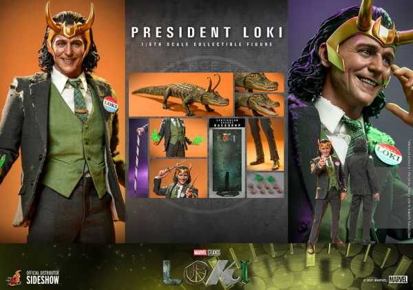 VORBESTELLUNG ! Hot Toys Loki 1/6 President Loki 31 cm Actionfigur