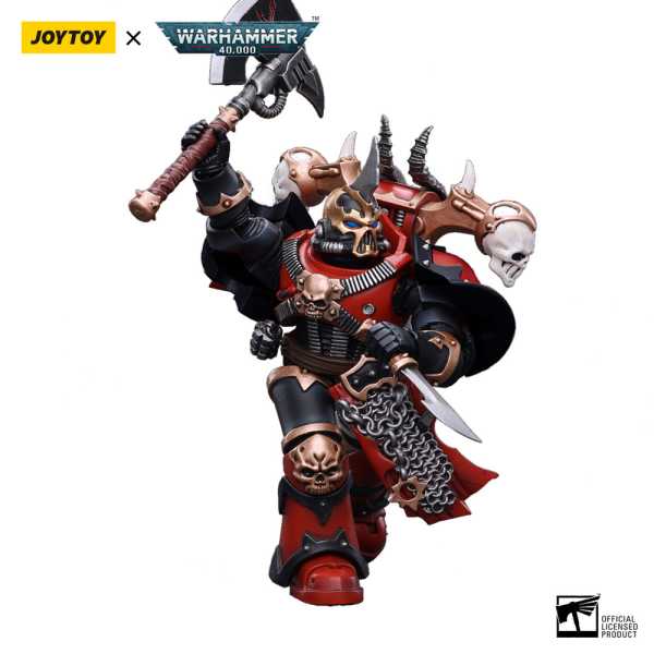 Joy Toy Warhammer 40k Chaos Space Marines Red Corsairs Exalted Champion Gotor the Blade Actionfigur