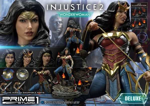 AUF ANFRAGE ! Injustice 2 1/4 Wonder Woman 52 cm Statue Deluxe Version
