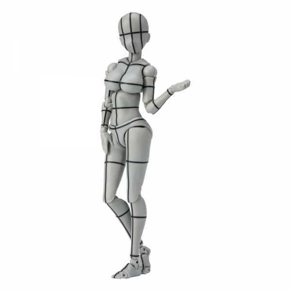S.H. Figuarts Body Chan Kentaro Yabuki Wireframe 14 cm Actionfigur Gray Color Version