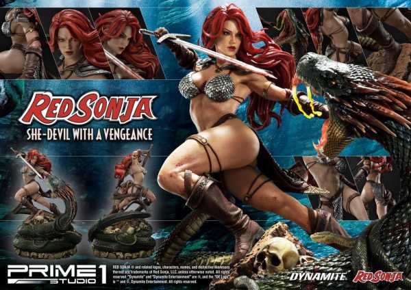 AUF ANFRAGE ! Red Sonja Red Sonja She-Devil with a Vengeance 79 cm Statue