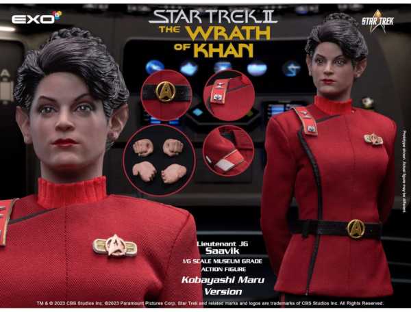 VORBESTELLUNG ! Star Trek: The Wrath of Khan Lieutenant Saavik 1:6 Actionfigur Kobayashi Maru Edt.