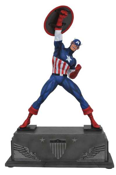 Marvel Premier Collection Comic Captain America Statue