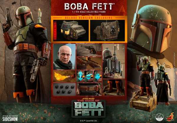 AUF ANFRAGE ! Star Wars: The Book of Boba Fett 1/4 Boba Fett 45 cm Actionfigur Deluxe Version