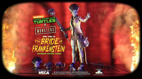 NECA Universal Monsters x TMNT Ultimate April O'Neil as The Bride 7 Inch Actionfigur
