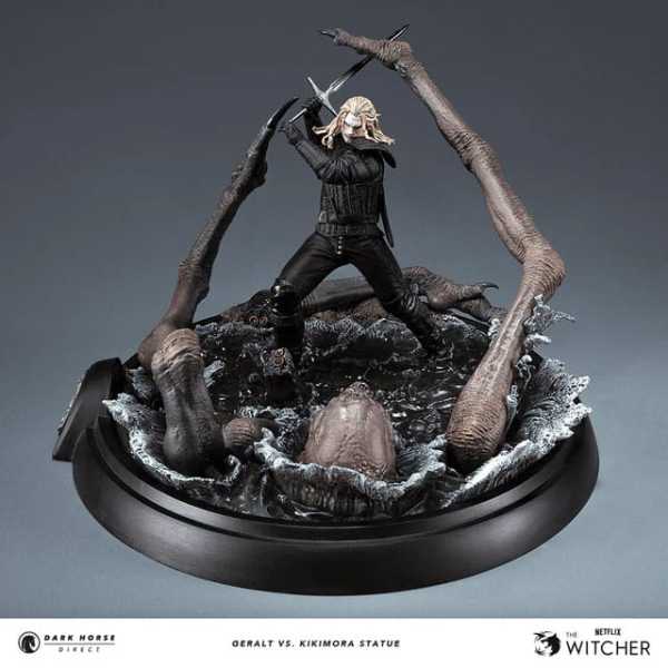 VORBESTELLUNG ! The Witcher Geralt vs. Kikimora 21 cm Statue