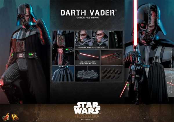 Hot Toys Star Wars: Obi-Wan Kenobi 1/6 Darth Vader 35 cm Actionfigur