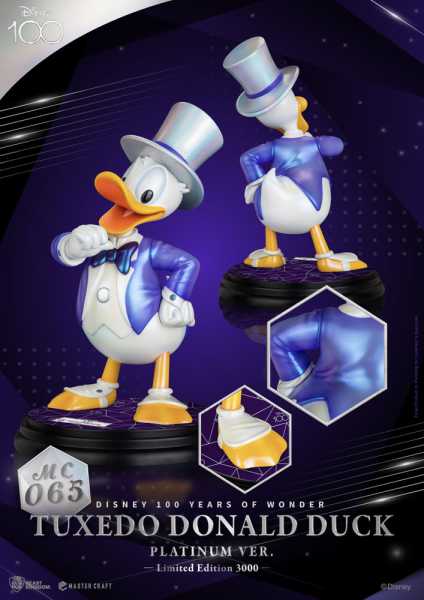 VORBESTELLUNG ! Disney 100 Years of Wonder MC-065 Tuxedo Donald Duck (Platinum Version) Master Craft