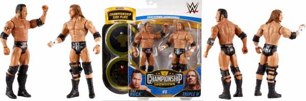 WWE Championship Showdown Series 2 The Rock & Triple H Actionfiguren 2-Pack