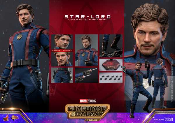 VORBESTELLUNG ! Hot Toys Guardians of the Galaxy Vol. 3 Movie Masterpiece 1/6 Star-Lord Actionfigur
