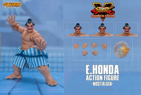Storm Collectibles Street Fighter V Champion Edition 1/12 E. Honda Nostalgia Costume Actionfigur