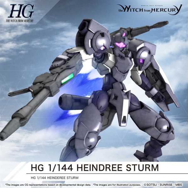MOBILE SUIT GUNDAM: THE WITCH FROM MERCURY HG 1/144 HEINDREE STURM MODELLBAUSATZ