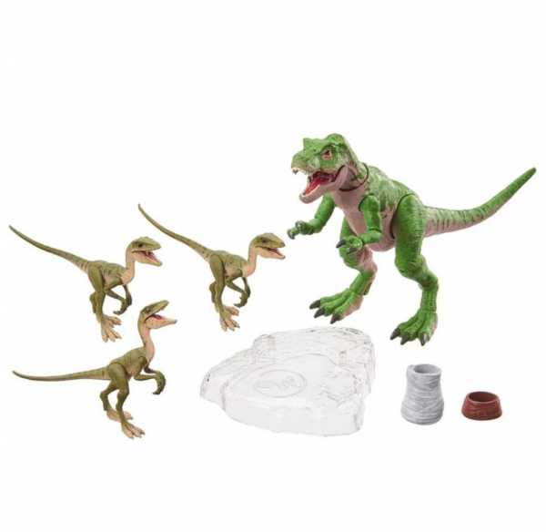 Jurassic World Amber Collection Jurassic World: Fallen Kingdom T-Rex and Compys Actionfiguren-Set
