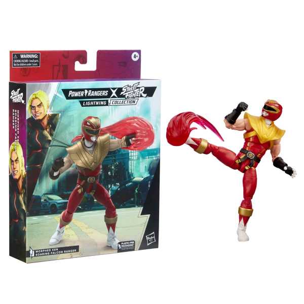 Power Rangers X Street Fighter Lightning Collection Morphed Ken Soaring Falcon Ranger Actionfigur