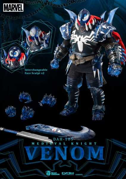 VORBESTELLUNG ! Marvel DAH-105 Dynamic 8ction Heroes 1/9 Medieval Knight Venom 23 cm Actionfigur