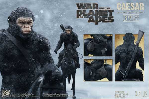 Planet der Affen (Planet of the Apes): Revolution Caesar with Rifle 39 cm Soft Vinyl Statue