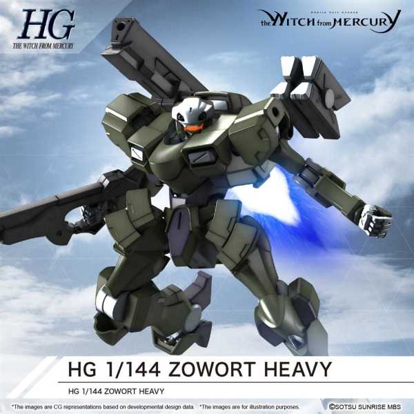 MOBILE SUIT GUNDAM: THE WITCH FROM MERCURY HG 1/144 ZOWORT HEAVY MODELLBAUSATZ