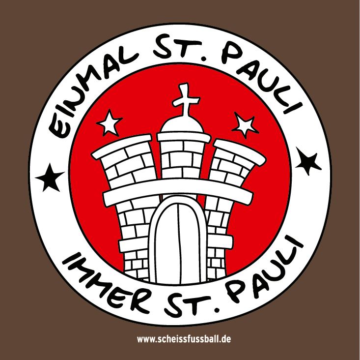 Pauli-Sticker 5cm x 5cm FC St Derbysieg-Aufkleber von Guido Schröter 15 STÜCK 