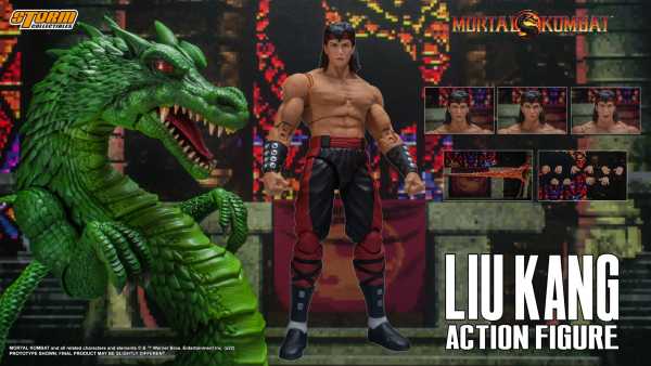 Storm Collectibles Mortal Kombat 1/12 Liu Kang and Dragon 18 cm Actionfigur
