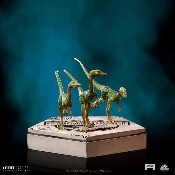 VORBESTELLUNG ! Jurassic World Icons Compsognathus 5 cm Statue
