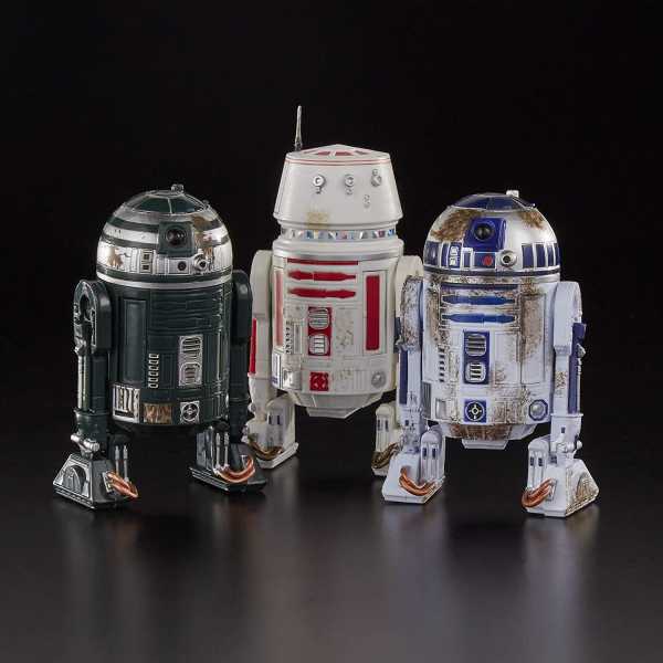 Star Wars The Black Series Episode IV R2-D2 & R5-D8 & R2-X2 Droid Actionfiguren 3-Pack Amazon Excl.