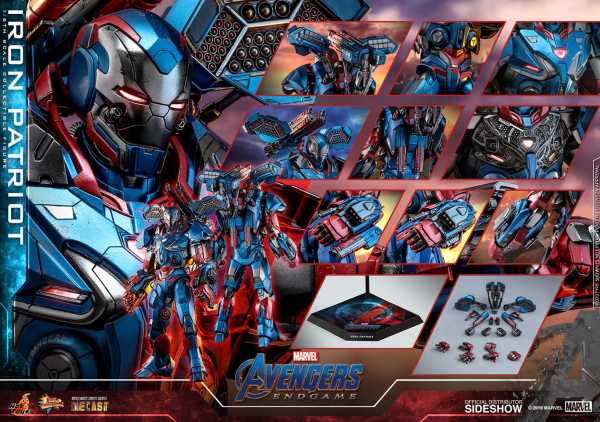 Hot Toys Avengers: Endgame Movie Masterpiece Series 1/6 Iron Patriot 32 cm Diecast Actionfigur