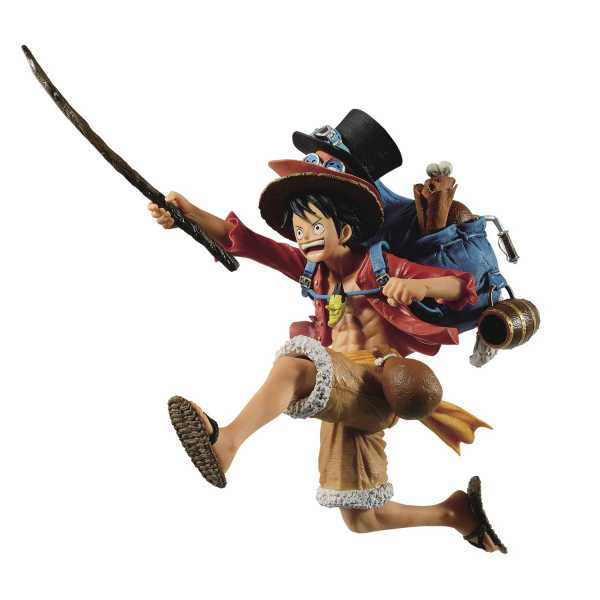 ONE PIECE THREE BROTHERS MONKEY D LUFFY STATUE