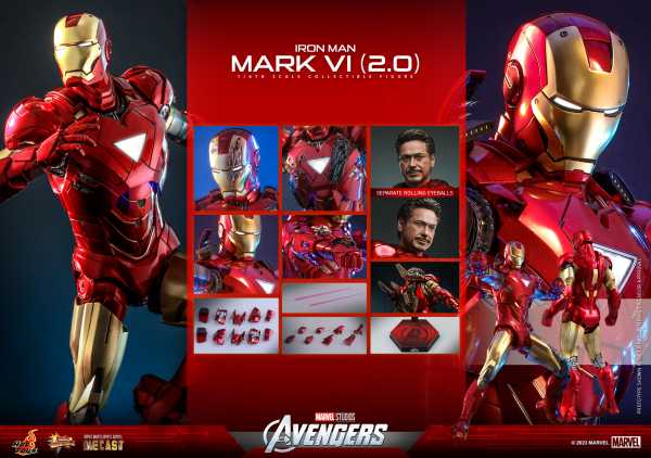 VORBESTELLUNG ! Marvel's Avengers Movie Masterpiece 1/6 Iron Man Mark VI (2.0) Diecast Actionfigur
