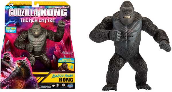 VORBESTELLUNG ! MV Godzilla x Kong New Empire Movie Battle Roar Kong Deluxe Titan 7 Inch Actionfigur