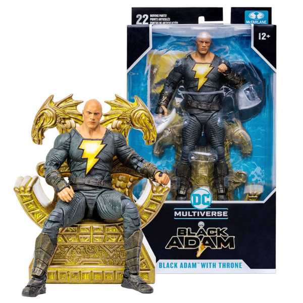 McFarlane Toys DC Black Adam Movie Black Adam with Throne 18 cm Actionfigur