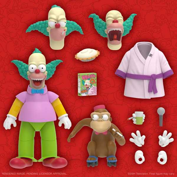 VORBESTELLUNG ! The Simpsons Ultimates Krusty the Clown 7 Inch Actionfigur
