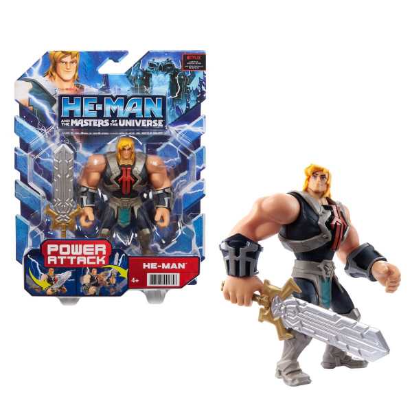 He-Man and The Masters of the Universe Power Attack He-Man Actionfigur US Karte