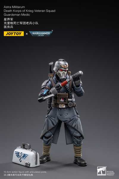 Joy Toy Warhammer 40k Death Korps of Krieg Veteran Squad Guardsman Medic 1:18 Actionfigur