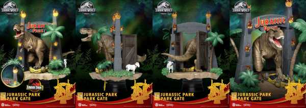 Jurassic Park DS-088 D-Stage Park Gate 15 cm PVC Diorama