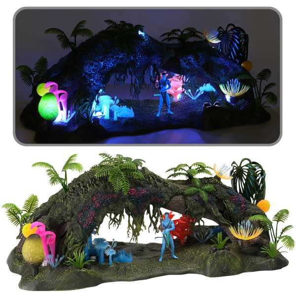 McFarlane Avatar 1 World of Pandora Omatikaya Rainforest & Jake Sully Deluxe Playset