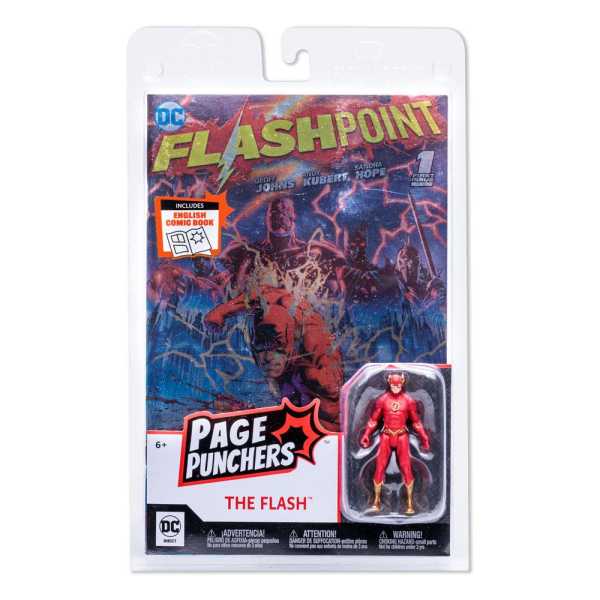 SDCC DC Direct Page Punchers The Flash Flashpoint Metallic Cover Actionfigur & Comic