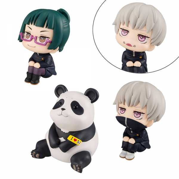 AUF ANFRAGE ! Jujutsu Kaisen Look Up Maki & Toge & Panda Limited Version 11 cm PVC Statuen 3-Pack