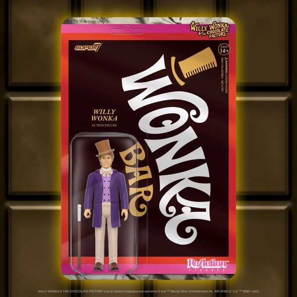 VORBESTELLUNG ! Willy Wonka and the Chocolate Factory Willy Wonka 3 3/4-Inch ReAction Actionfigur