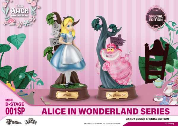 Alice in Wonderland 001SP Mini D-Stage Candy Color Special Edition Statuen 2-er Pack