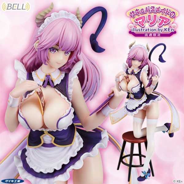 Original Character Succubus Maid Maria illustration by Ken Limited Distr. PVC Statue