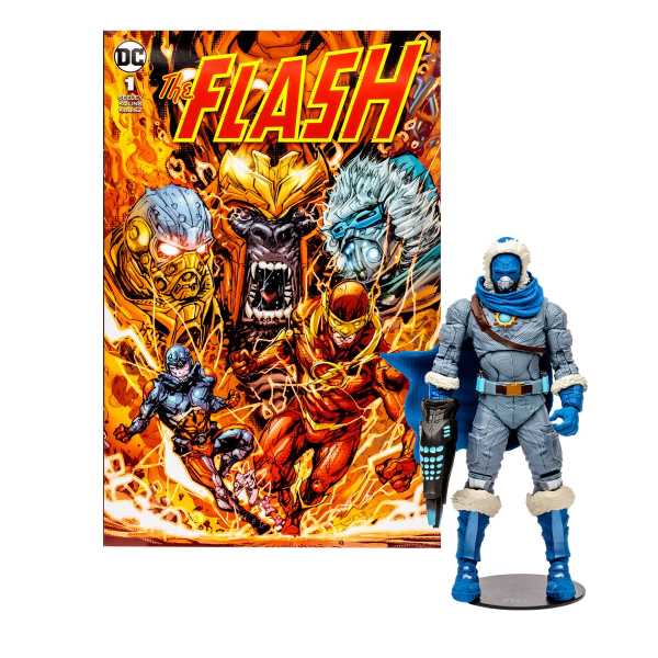 VORBESTELLUNG ! DC Direct The Flash Captain Cold Page Punchers 7 Inch Actionfigur & Flash Comic Book