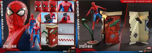 Marvel's Spider-Man Video Game 1/6 Spider-Man (Classic Suit) 30 cm Actionfigur