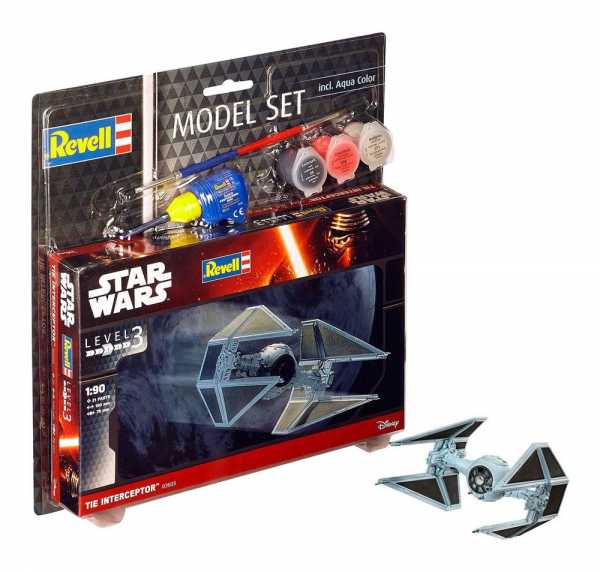 VORBESTELLUNG ! Star Wars 1/90 Model Set TIE Interceptor 10 cm Modellbausatz